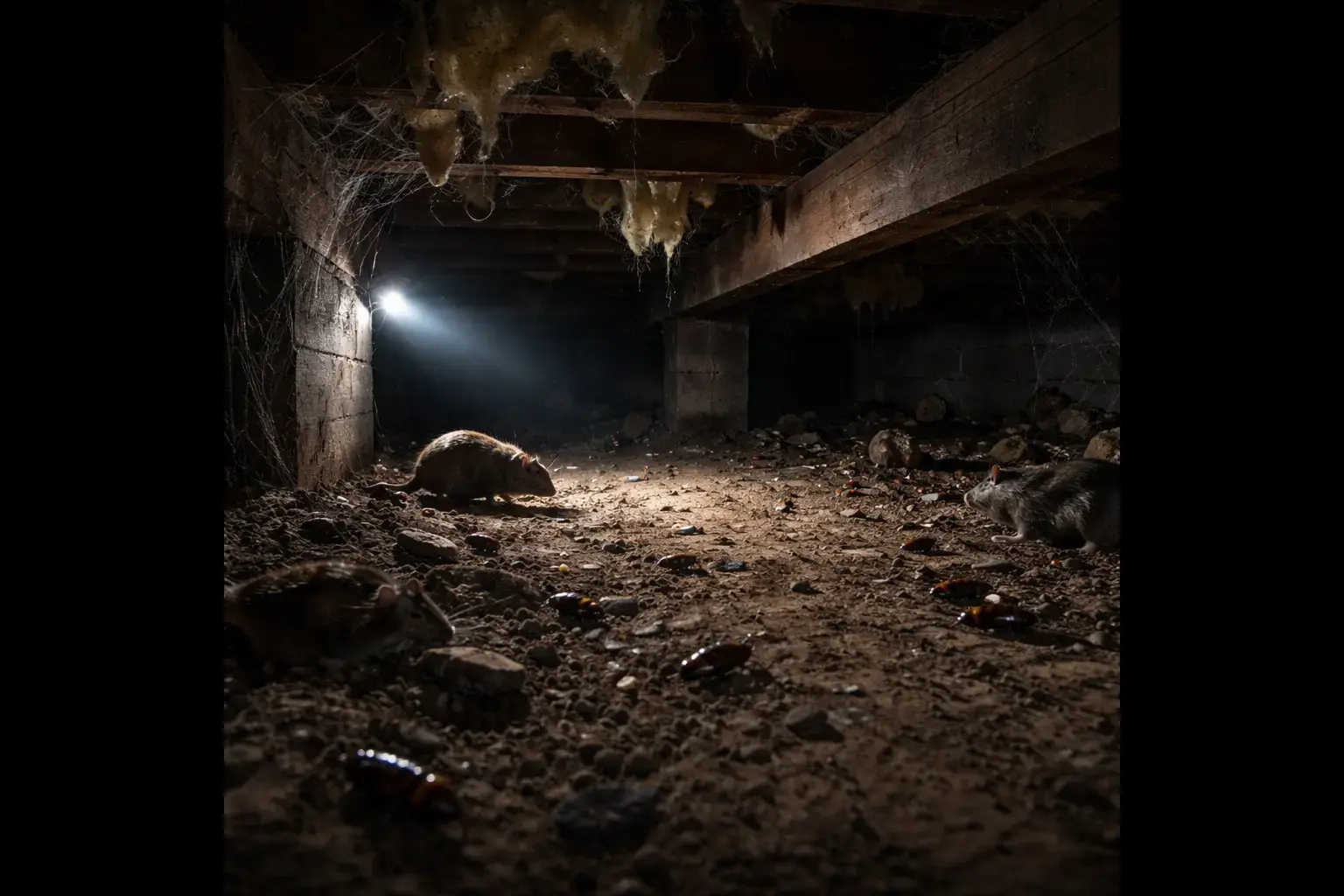 Pests in the Crawl Space